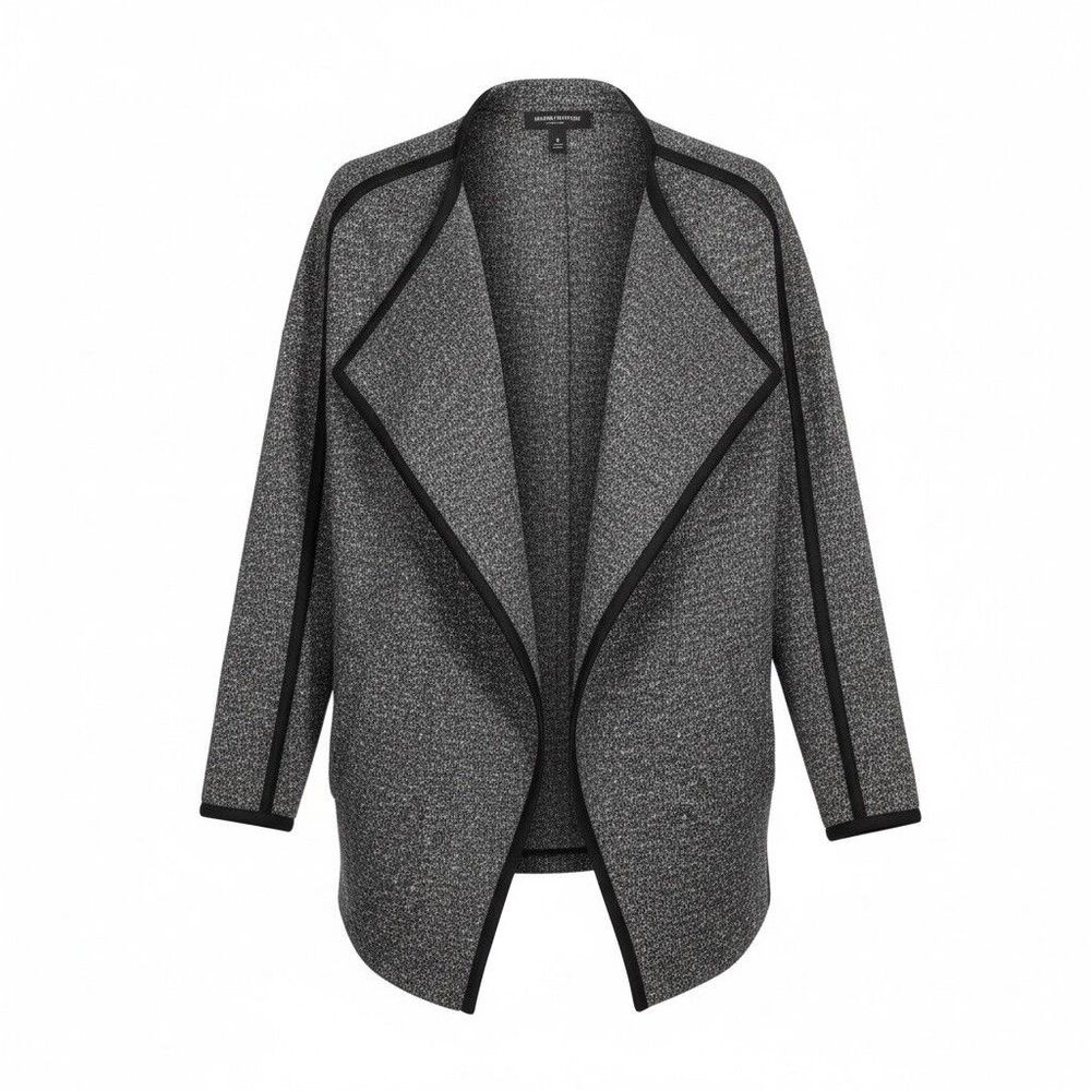 Banana Republic Cardigan Womens Small Gray Open Front Longline Sweater Jacket